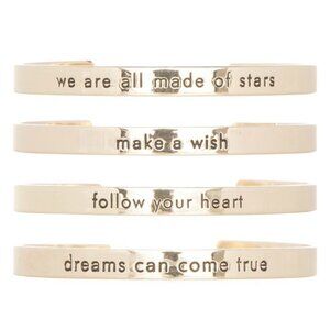 Gold Engraved Bracelets